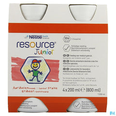 Resource Junior Fraise Nf 4x200ml