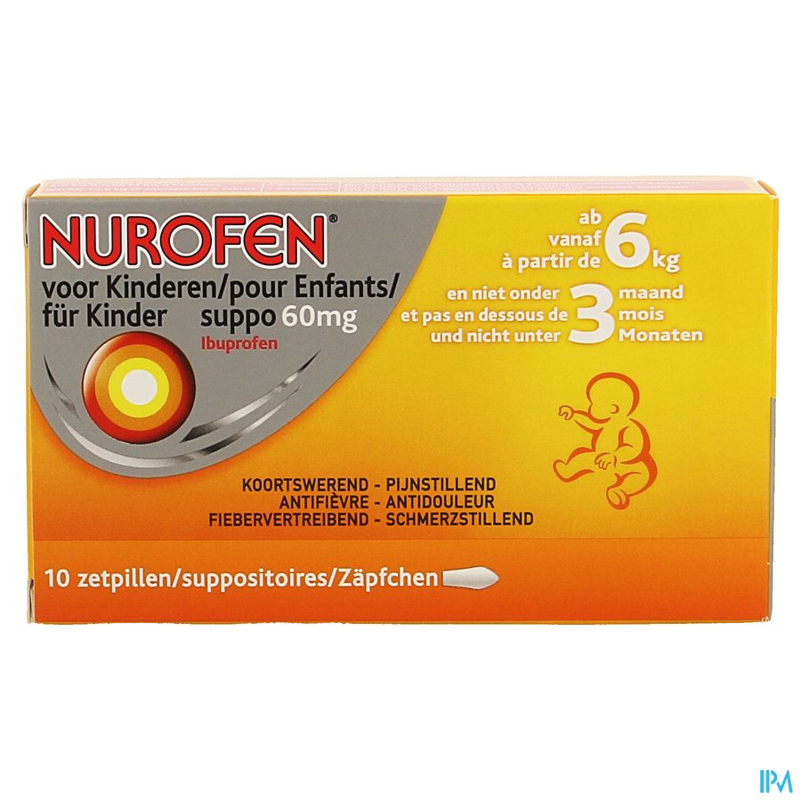 Nurofen Enfant 60mg Suppo 10x60mg