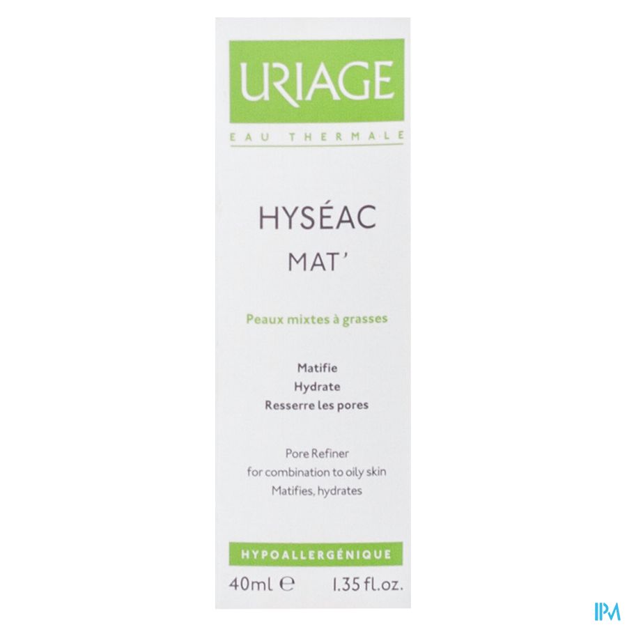 Uriage Hyseac Mat Gel Creme Tube 40ml