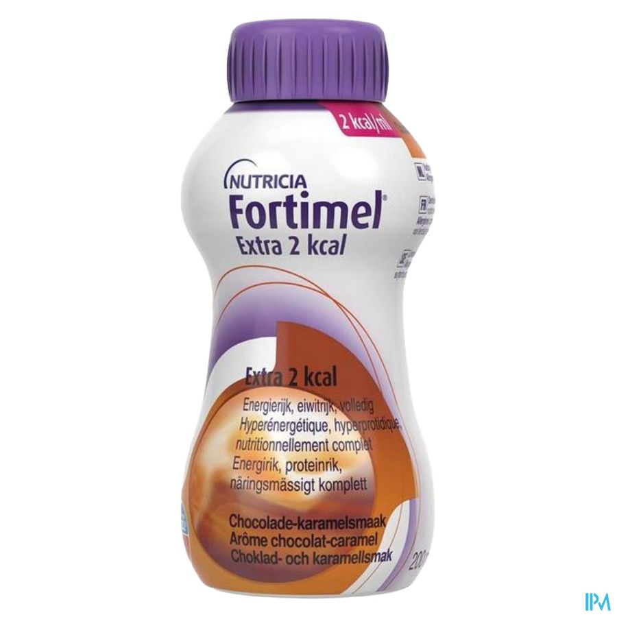 Fortimel Extra 2kcal Goût Chocolat-Caramel Bouteilles 4x200ml