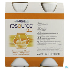 Resource 2.0 Ananas-mangue 4x200ml 12314415