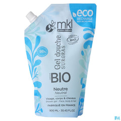 Mkl Gel Douche Bio Neutre Recharge 900ml