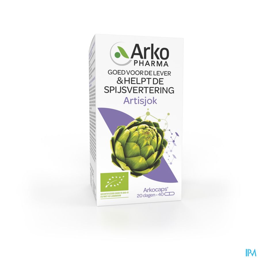 Arkopharma Arkogélules Artichaut Confort Digestif Bon pour le foie et aide à la digestion Complément Alimentaire 40 Gélules