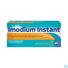 Imodium® Instant, une aide rapide et pratique en cas de diarrhée, 20 comprimés orodispersibles