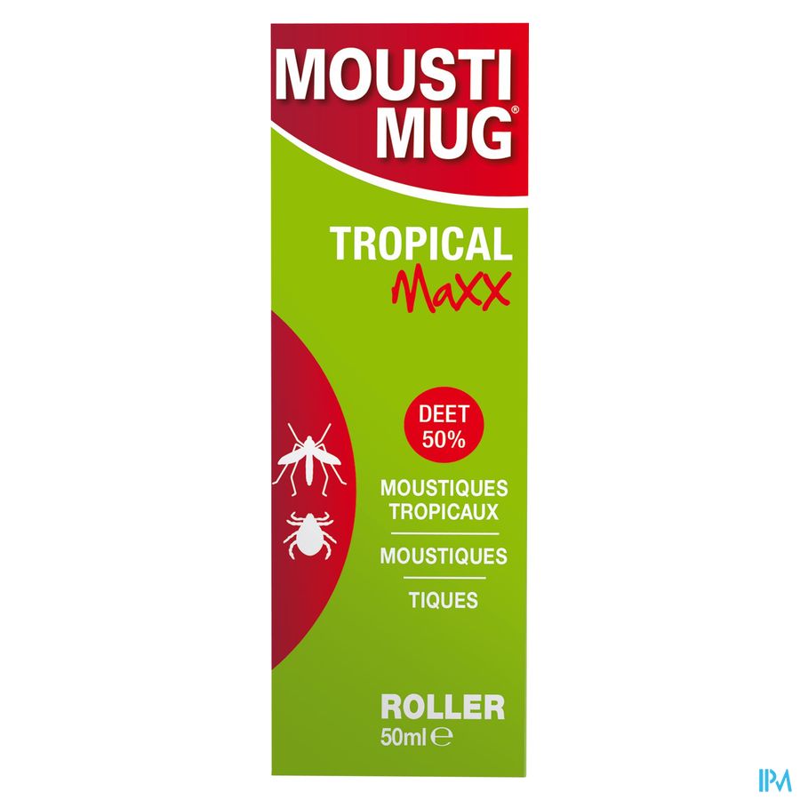 Moustimug Tropical Maxx Roller 50% DEET 50 ml