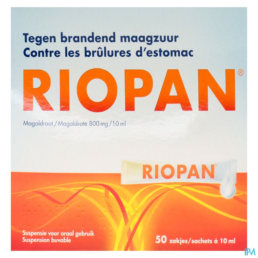 Riopan Gel Sachets Zakjes 50x10ml