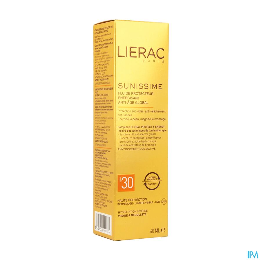 Lierac Sunissime Fluide Visage Ip30 Prot.ener 40ml