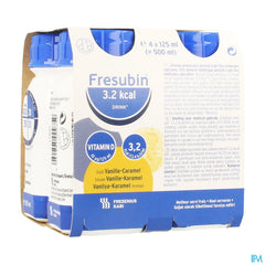 Fresubin 3.2 Kcal Drink Vanille-caramel 4x125ml