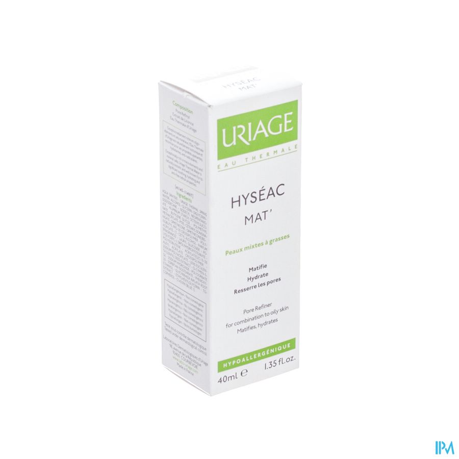 Uriage Hyseac Mat Gel Creme Tube 40ml
