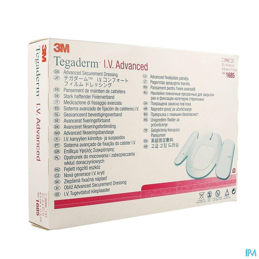 Tegaderm Iv Advanced Dressing 8,5x11,5cm 50 1685