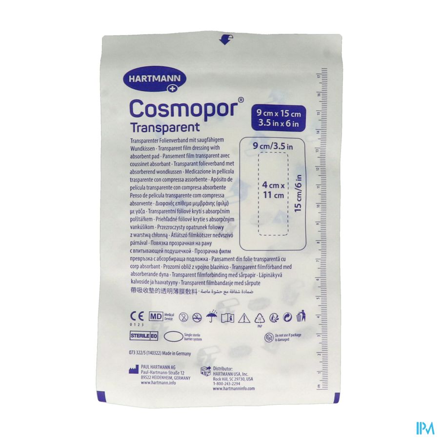 Cosmopor Transparent 9x15cm 5