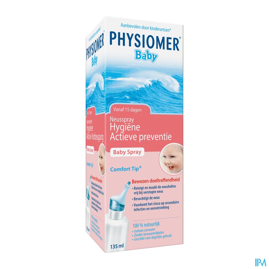 Physiomer® Baby Spray Nasal Isotonique 135ml - Prévention Ou En Cas De Rhume