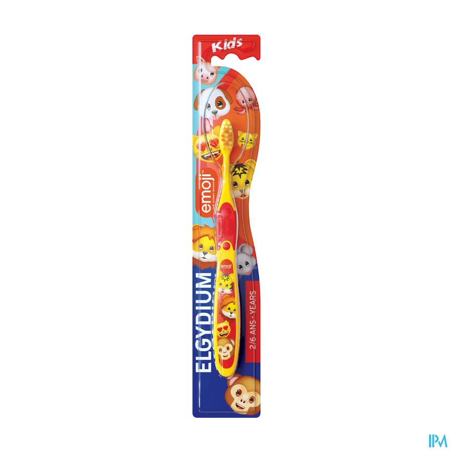 ELGYDIUM Kids Emoji 2 à 6 ans  – Brosse à dents enfant
