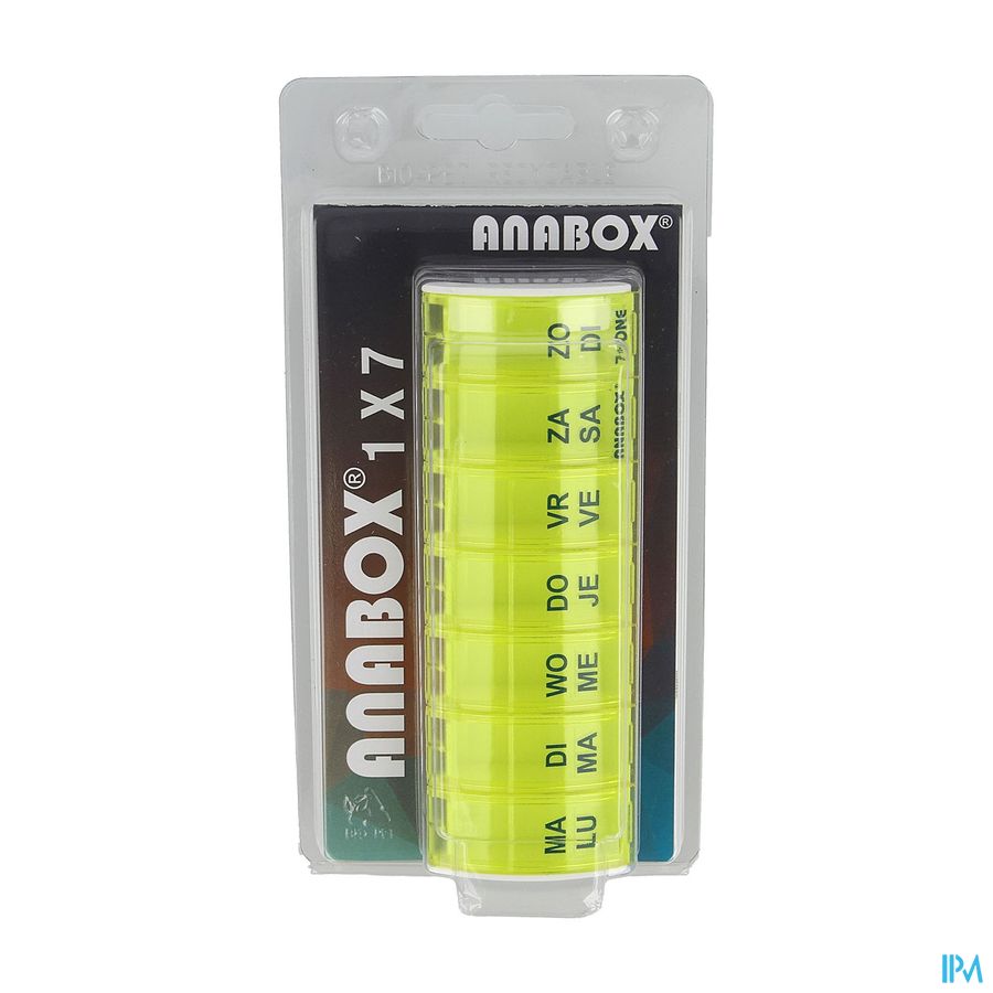 Anabox Pilulier Semaine Jaune