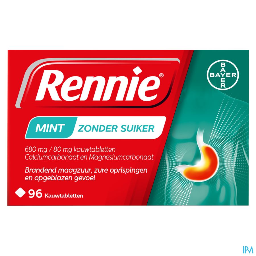 Rennie Mint S/sucre Comp A Croquer 96