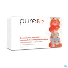 Pure B12. Vit. B12. Fatigue, stress, système nerveux. 60 compr. Fondants sublinguales.