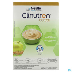 Clinutren Cereal Pomme Noisette Pdr 450g Nf