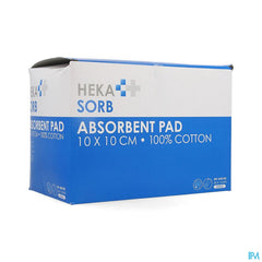 Hekasorb Pansement Absorbant Sterile 10x10cm 50