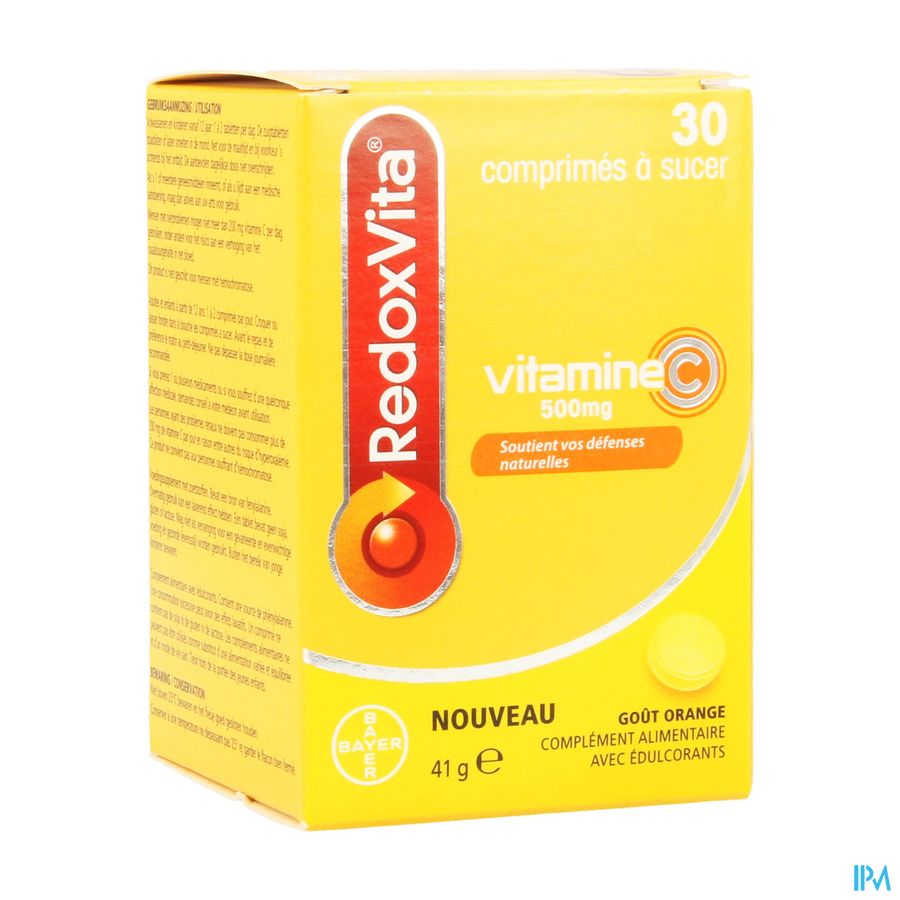 Redoxvita 500mg Orange Comp A Sucer 30