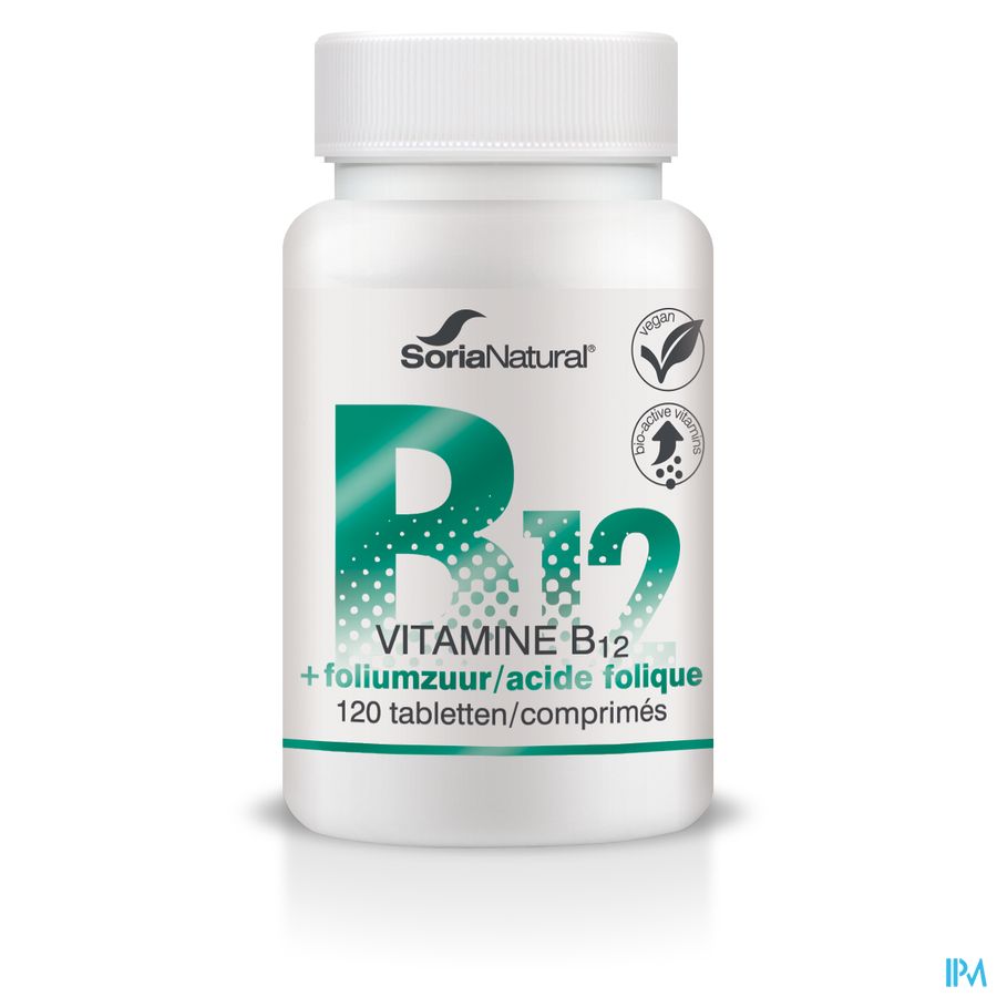 Soria Vitamine B12+acide Folique 250mg Comp 120