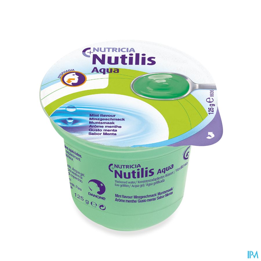 Nutilis Aqua Goût Menthe Cups 12x125g