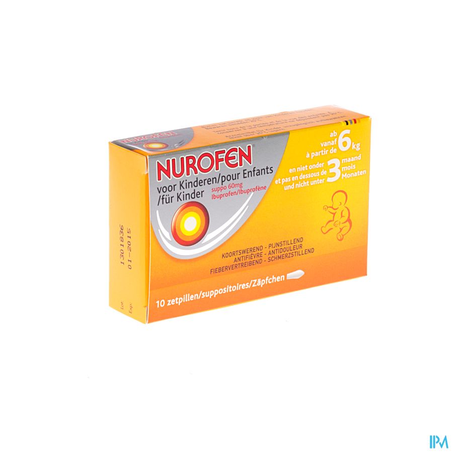 Nurofen Enfant 60mg Suppo 10x60mg