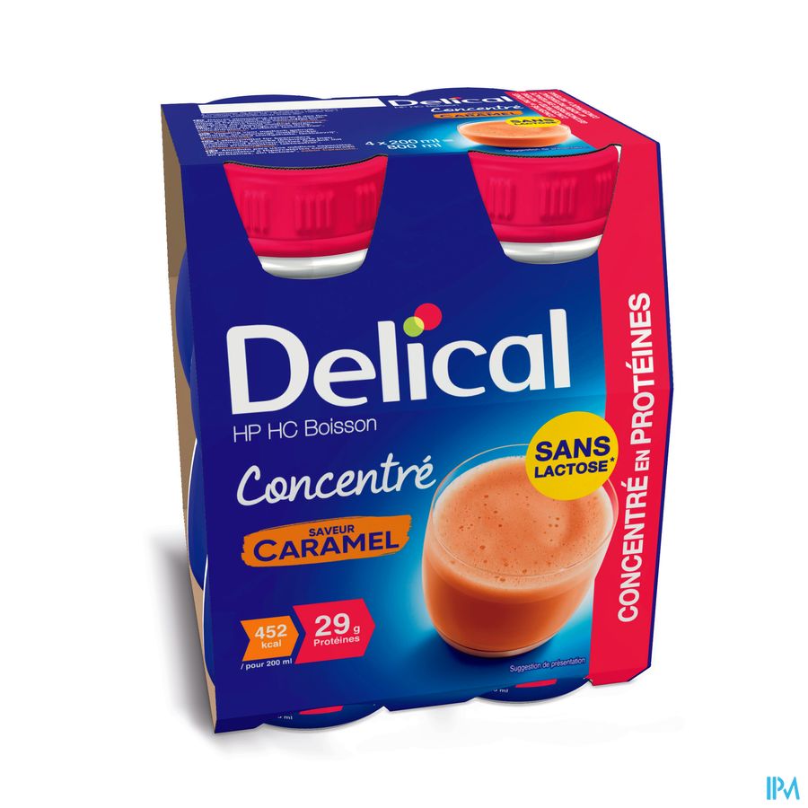 Delical CONCENTRE Caramel (4x200ml)