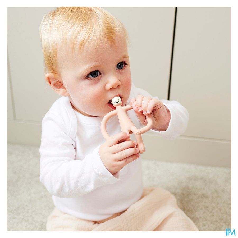 Matchstick Monkey Anneau Dentition Vieux Rose