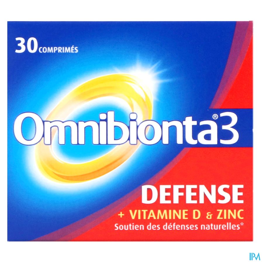 Omnibionta3 Defense Multivitamines Immunité (30 comprimés)