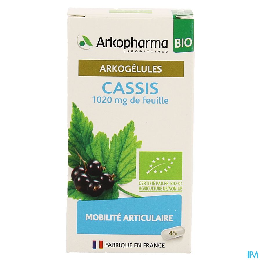 Arkopharma Arkogélules Cassis Bio Mobilité Articulaire 45 Gélules
