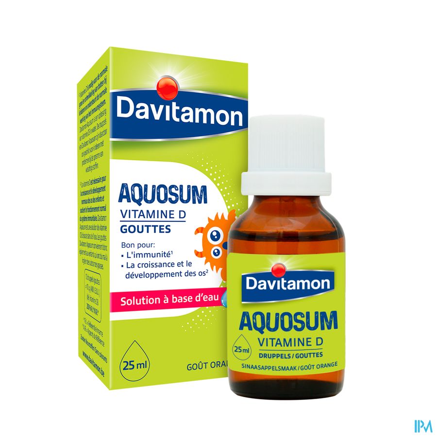 Davitamon® Aquosum Vitamine D: immunité(1) & croissance(2)
