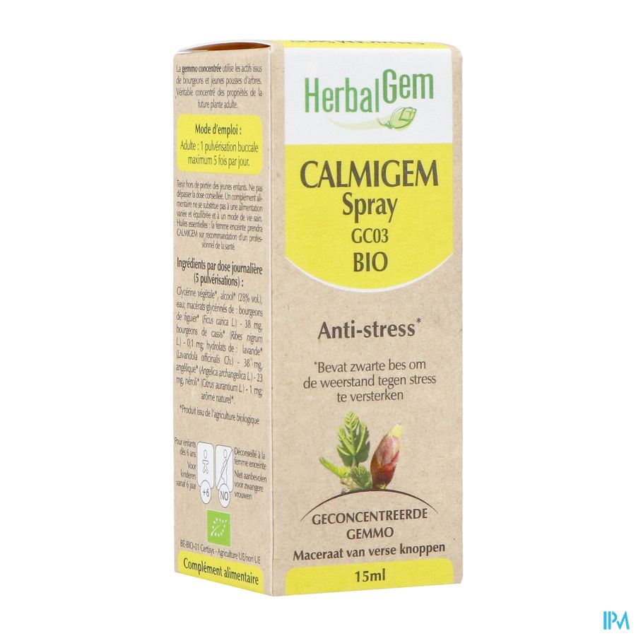 Herbalgem Calmigem Spray Bio 15ml