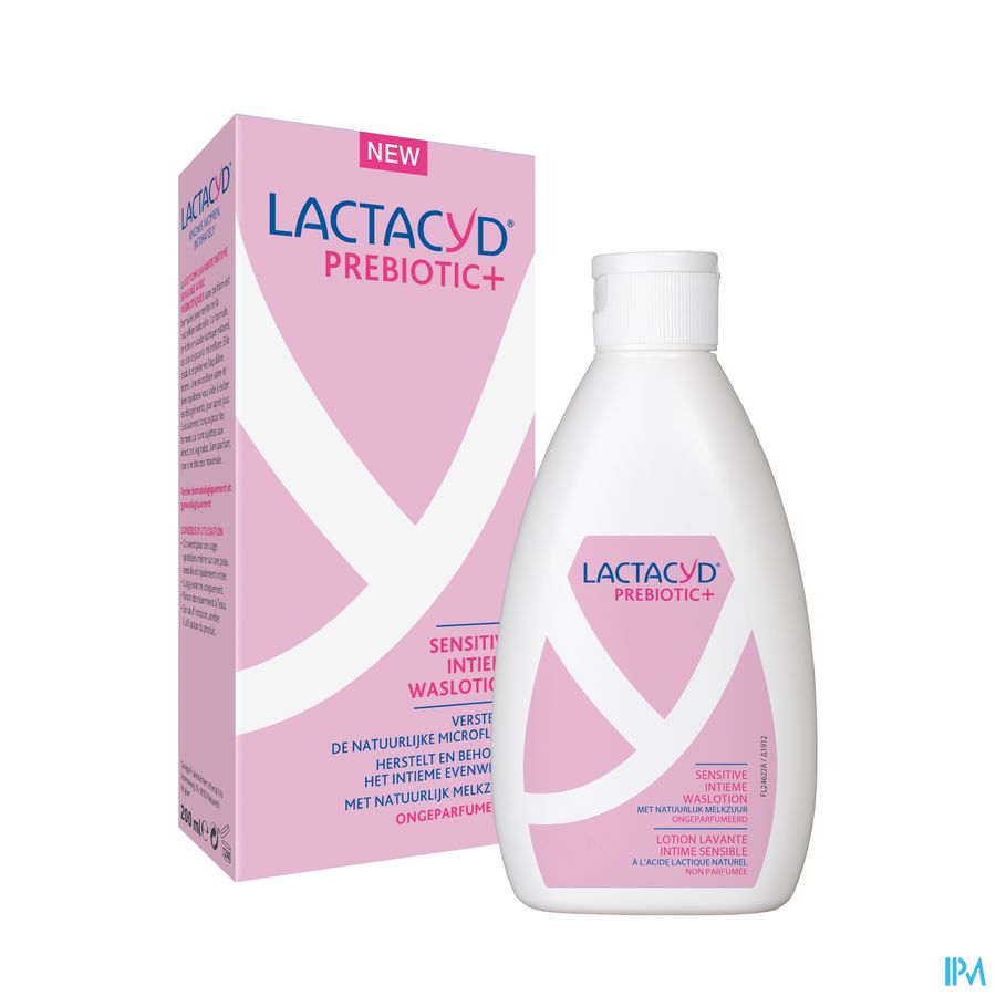 Lactacyd® Prebiotic+ Sensitive – Lotion Lavante Intime Avec Prébiotiques – Usage Quotidien – 200 ml