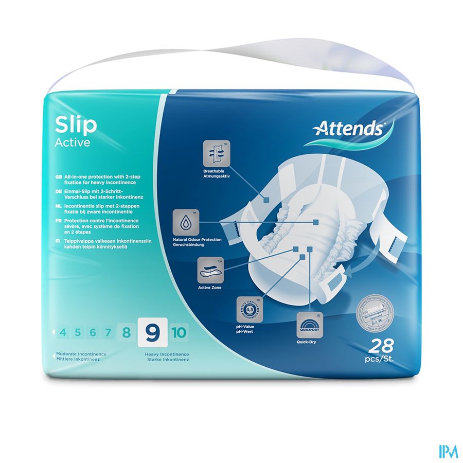 Attends Slip Active 9 Large 1x28