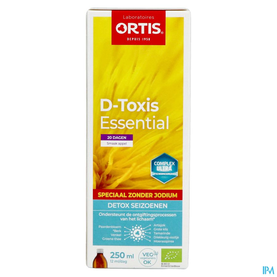 D Toxis Essential Sans Iode Pommes Bio 250ml