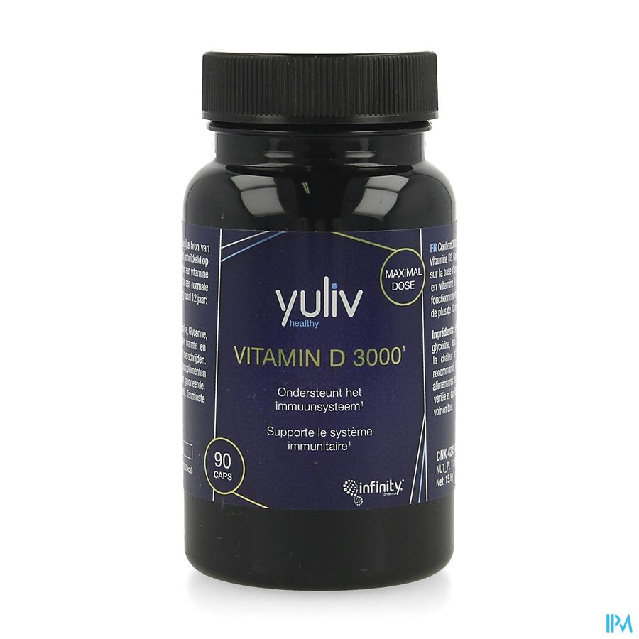 Yuliv Vitamine D 3000 Caps 90