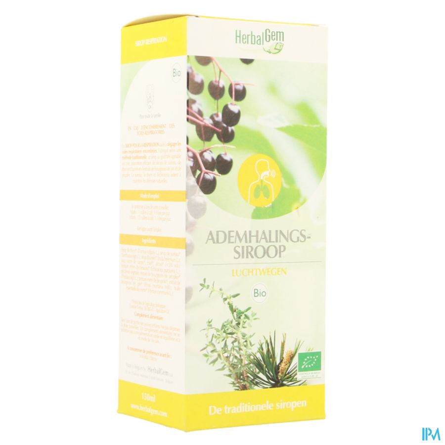 Herbalgem Sirop Respiration Bio Enf-adulte 150ml