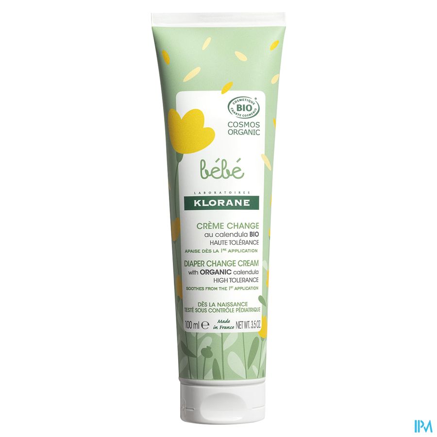 Klorane Crème change certifiée BIO au Calendula - Change Siège - Bébé