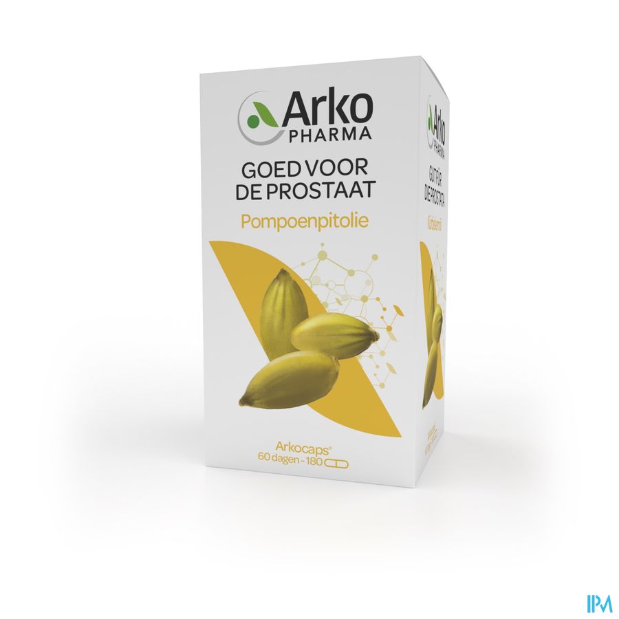 Arkogelules Huile De Pepins De Courge Caps 180