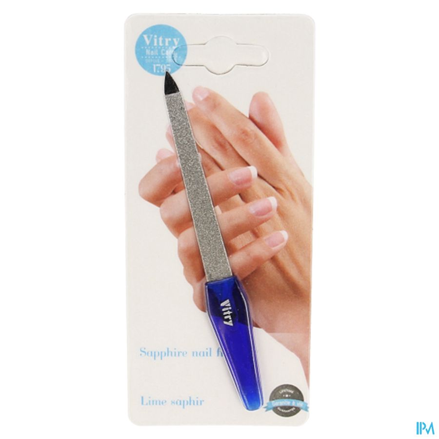 LIME ONGLES INOX M.BLEU 13CM