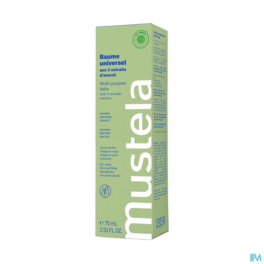 Mustela baume universel aux extraits avocat - famille 75 ml