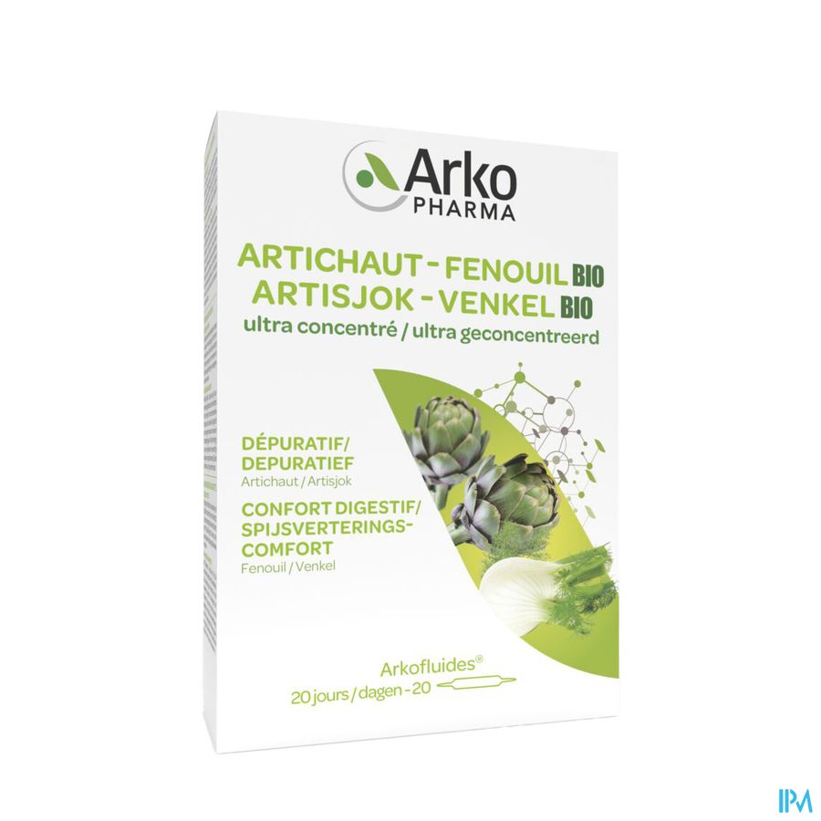 Arkofluide Artichaut Fenouil Bio Amp 20