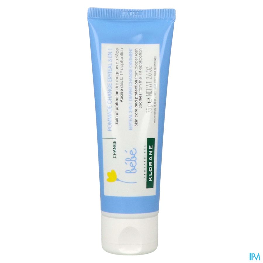 Klorane - Pommade change Eryteal 3 en 1 au Calendula apaisant - Bébé - Change - Siège