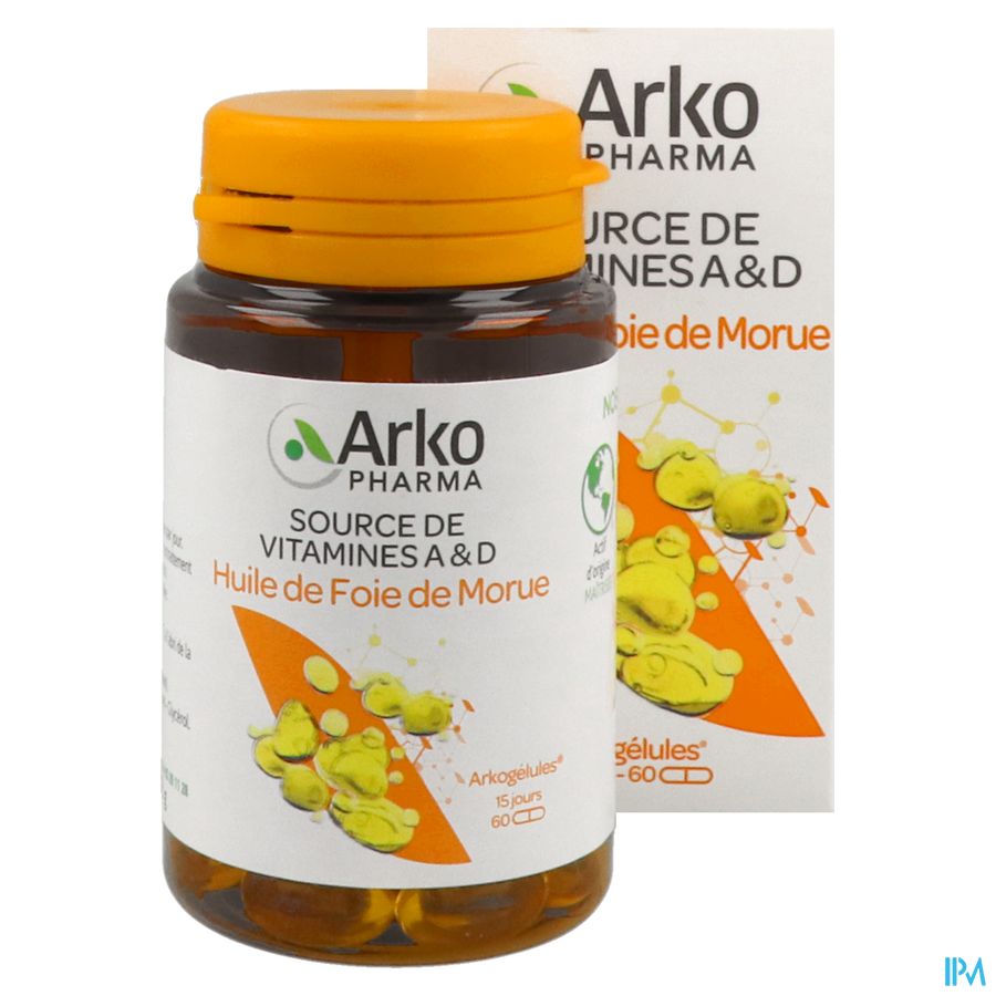 Arkogelules Huile Foie Morue 60