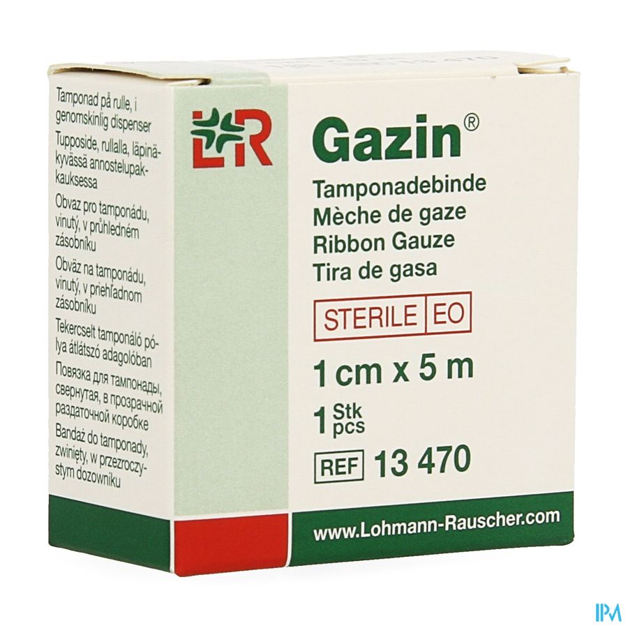 Gazin Meche Bande Sterile Rouleau 1cmx5m