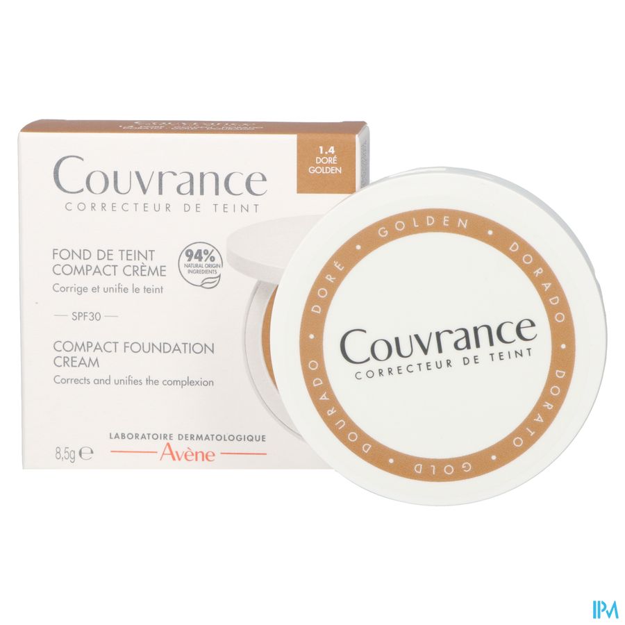 Eau Thermale Avène Fond de Teint Compact Crème 1.4 Doré Couvrance