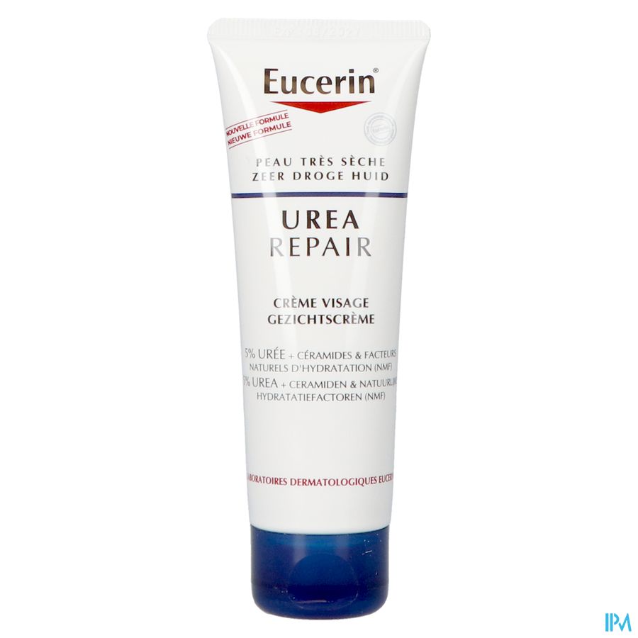 Eucerin Urearepair Cr Visage 5% Uree Tube 50ml Nf