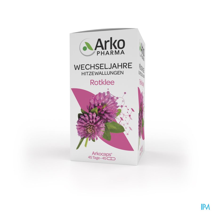Arkopharma Arkogélules Trèfle Rouge Ménopause Bouffées de chaleur 45 Gélules Végétales