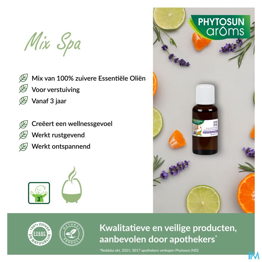 Phytosun® Mélange D’Huiles Essentielles – Spa – 30 ml – Détente & Bien-Être