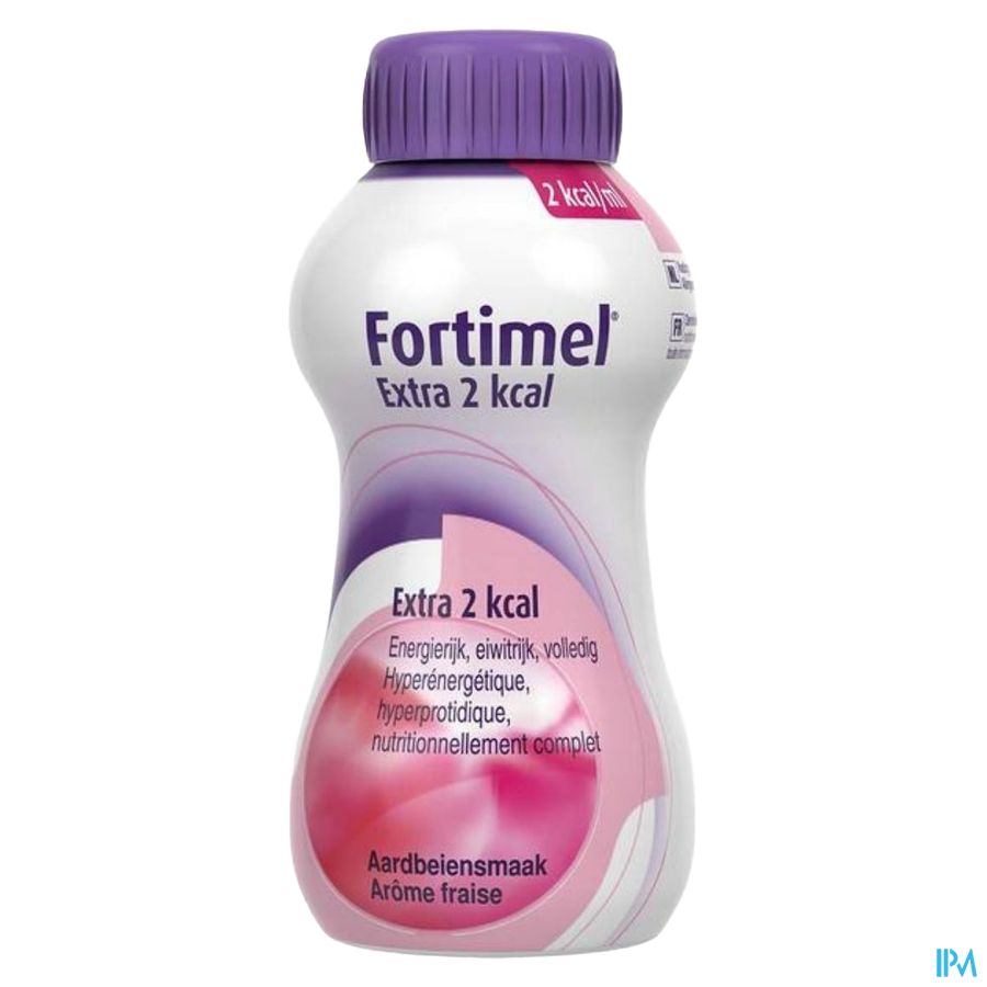 Fortimel Extra 2kcal Goût Fraise Bouteilles 4x200ml